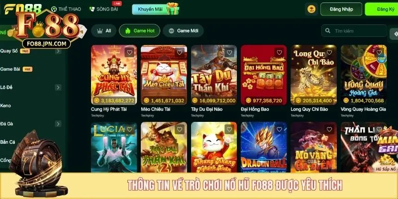Nổ Hũ FO88 - Tham Gia Săn Hũ Với Phiên Bản Mới Nhất 1 Thông tin về trò chơi nổ hũ FO88 được yêu thích