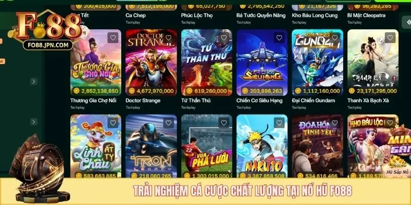 Nổ Hũ FO88 - Tham Gia Săn Hũ Với Phiên Bản Mới Nhất 3 Trải nghiệm cá cược chất lượng tại nổ hũ FO88